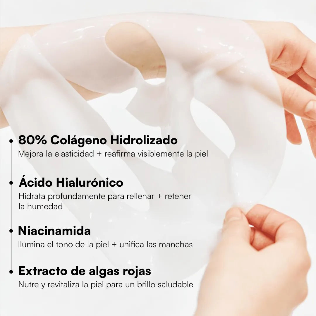 AquaGlow: Mascarilla de Colageno Gelatina Coreana