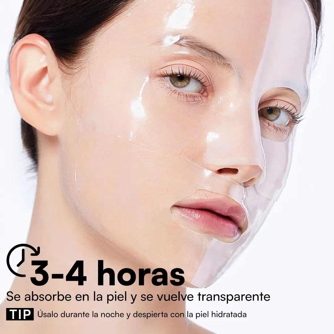 AquaGlow: Mascarilla de Colageno Gelatina Coreana