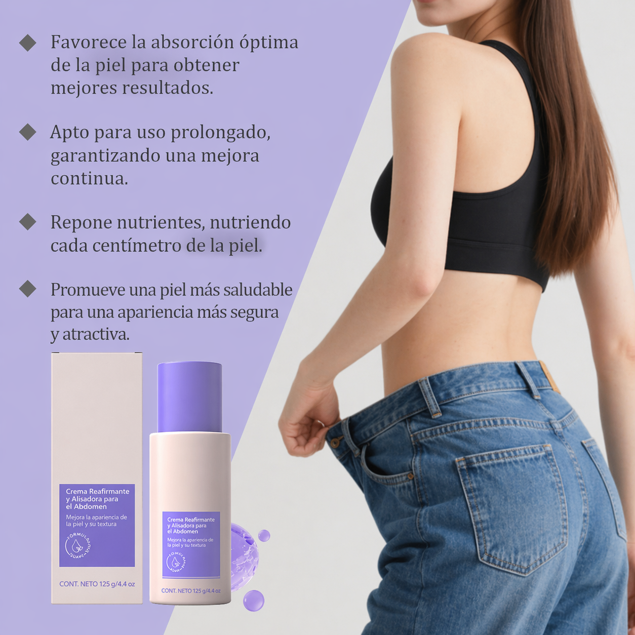 GoPure By Lumi– Crema Antiestrías & Reafirmante Vientre