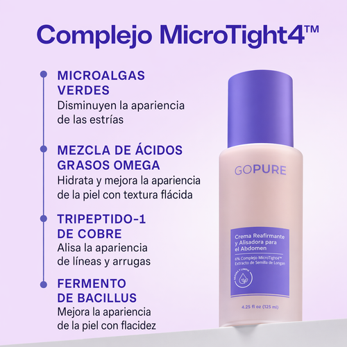 GoPure By Lumi– Crema Antiestrías & Reafirmante Vientre